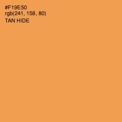 #F19E50 - Tan Hide Color Image